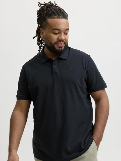 Jack & Jones Weston Piké Marineblå - Polo- & piqueskjorter - Poloskjorte i store størrelser - 2XL-8XL