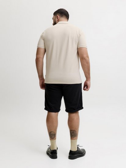 Jack & Jones Weston Piké Lys Beige - Polo- & piqueskjorter - Poloskjorte i store størrelser - 2XL-8XL