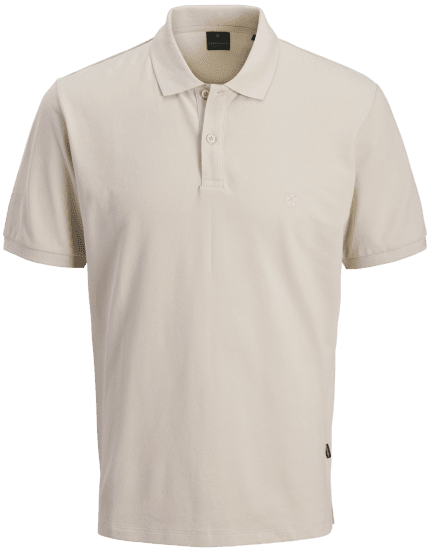 Jack & Jones Weston Piké Lys Beige - Polo- & piqueskjorter - Poloskjorte i store størrelser - 2XL-8XL
