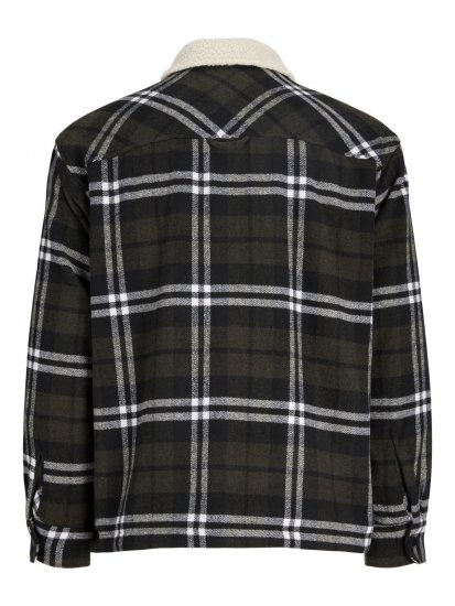Jack & Jones Zac Teddy Skjortejakke Grønn - Jakker - Store jakker - 2XL-12XL