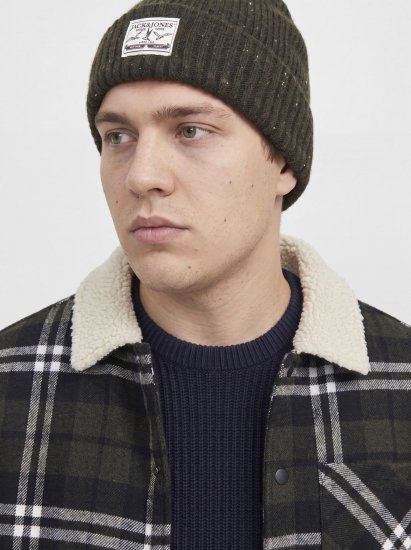 Jack & Jones Zac Teddy Skjortejakke Grønn - Jakker - Store jakker - 2XL-12XL