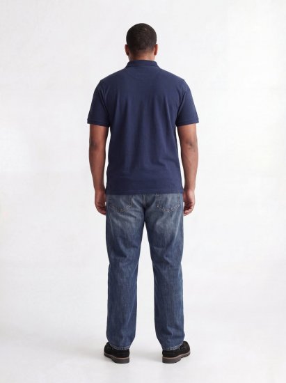 Jack & Jones Rush piketrøye 2-pakning svart/mørkeblå - Polo- & piqueskjorter - Poloskjorte i store størrelser - 2XL-8XL