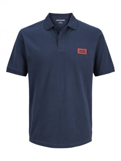 Jack & Jones Rush piketrøye 2-pakning svart/mørkeblå - Polo- & piqueskjorter - Poloskjorte i store størrelser - 2XL-8XL