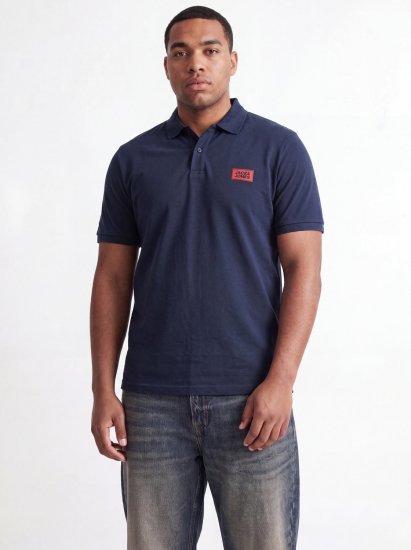Jack & Jones Rush piketrøye 2-pakning svart/mørkeblå - Polo- & piqueskjorter - Poloskjorte i store størrelser - 2XL-8XL