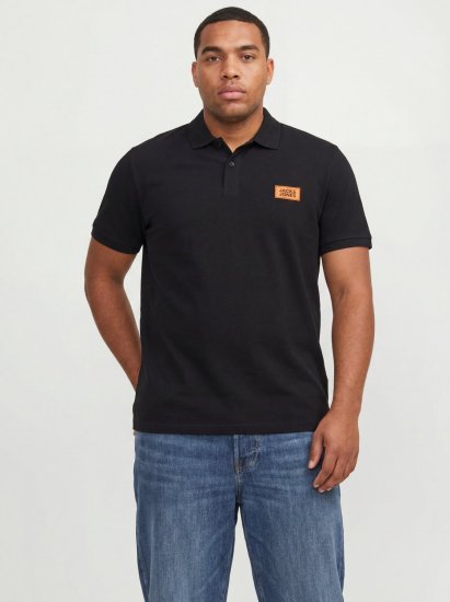 Jack & Jones Rush piketrøye 2-pakning svart/mørkeblå - Polo- & piqueskjorter - Poloskjorte i store størrelser - 2XL-8XL