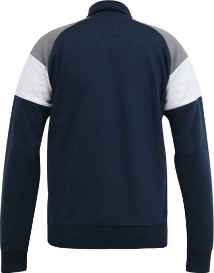 D555 JEFFREY Couture Zip Through Sweatshirt Navy - Gensere og hettegensere - Store hettegensere - 2XL-14XL