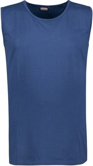 Adamo Rod Comfort Fit Tank Top Denim Blue - T-skjorter - Store T-skjorter - 2XL-14XL