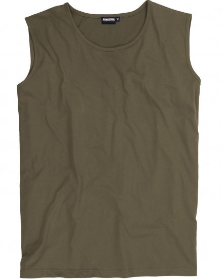 Adamo Rod Comfort Fit Tank Top Khaki - T-skjorter - Store T-skjorter - 2XL-14XL