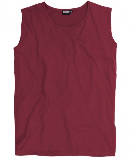 Adamo Rod Comfort Fit Tank Top Wine - T-skjorter - Store T-skjorter - 2XL-14XL