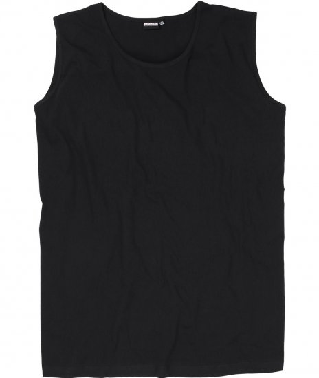 Adamo Rod Comfort Fit Tank Top Black - T-skjorter - Store T-skjorter - 2XL-14XL