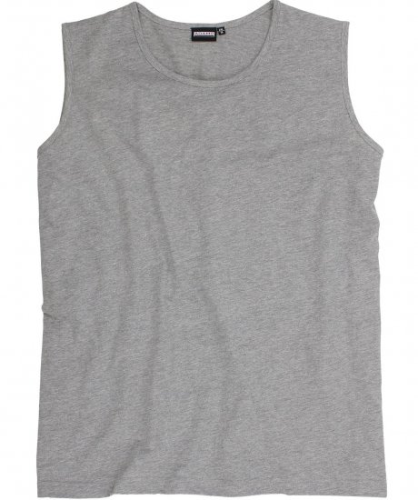 Adamo Rod Comfort Fit Tank Top Grey - T-skjorter - Store T-skjorter - 2XL-14XL