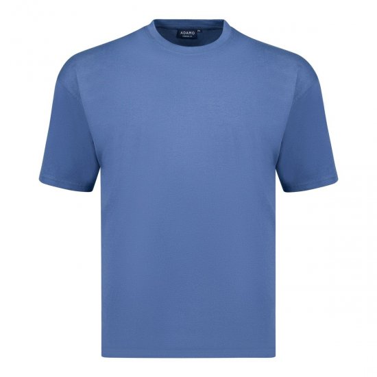 Adamo 129420 T-skjorte 2-pk Denimblå - T-skjorter - Store T-skjorter - 2XL-14XL