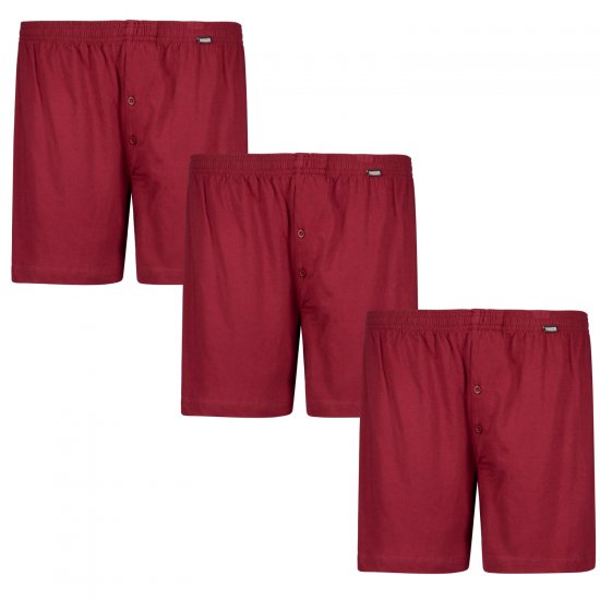 Adamo James Boxershorts 3-pack Burgundy - Undertøy & badetøy - Undertøy store størrelser 