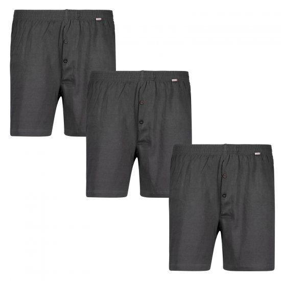 Adamo James Boxershorts 3-pack Charcoal - Undertøy & badetøy - Undertøy store størrelser 