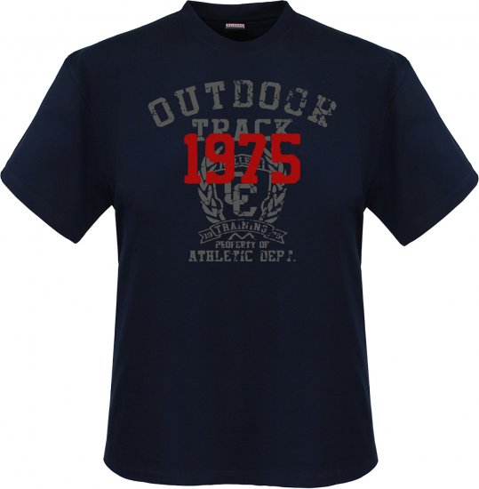 Adamo Outdoor track Comfort fit T-shirt Navy - T-skjorter - Store T-skjorter - 2XL-14XL