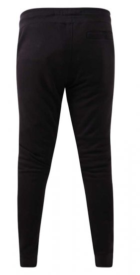 D555 Buckingham Cuffed Jogger With Side Pockets Black Tall Sizes - HERREKLÆR MT-6XLT - Klær for høye menn