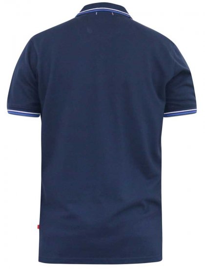 D555 SALFORD 1 Pique Polo Navy - Polo- & piqueskjorter - Poloskjorte i store størrelser - 2XL-8XL