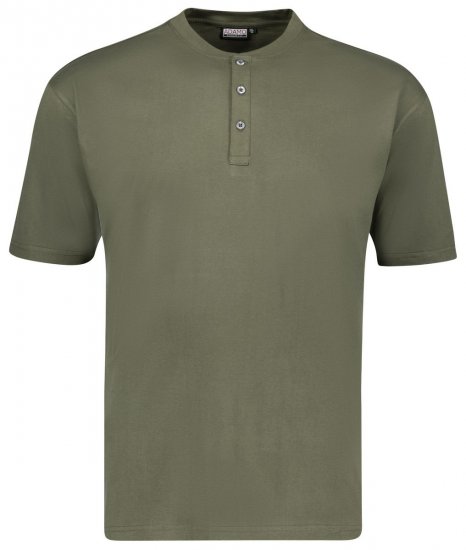Adamo 139011 Serafino T-skjorte Olivengrønn - T-skjorter - Store T-skjorter - 2XL-14XL