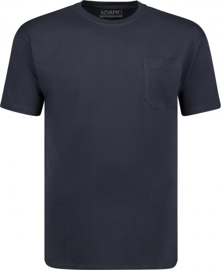 Adamo Kody Regular fit T-shirt with Pocket Navy - T-skjorter - Store T-skjorter - 2XL-14XL