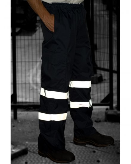 Leo Appledore Cargo Rain pants Navy - Arbeidsklær - Arbeidsklær i store størrelser