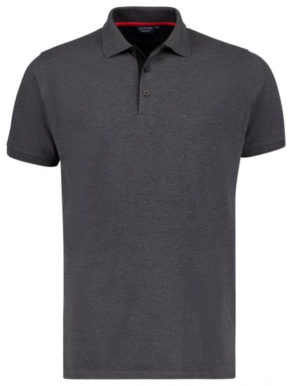Adamo 139401 Poloskjorte Mørkegrå melert - Polo- & piqueskjorter - Poloskjorte i store størrelser - 2XL-8XL