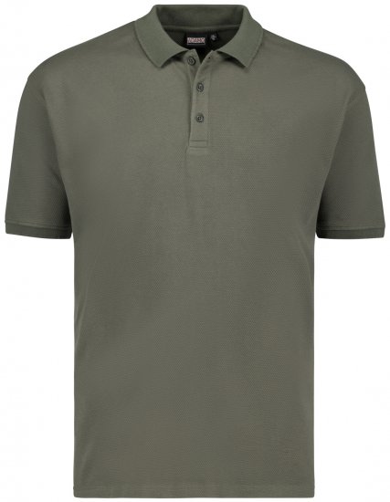 Adamo Stephan Waffelpique Poloshirt Olive Green - Polo- & piqueskjorter - Poloskjorte i store størrelser - 2XL-8XL