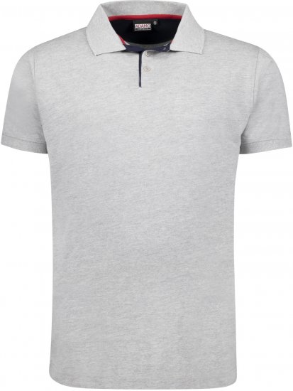Adamo Pablo Comfort fit Polo Shirt Grey - Polo- & Piqueskjorter - Poloskjorte i store størrelser - 2XL-8XL