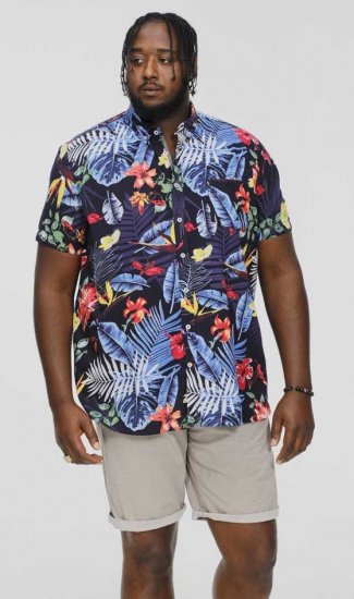 D555 TOBY Multi Colour Hawaiian AO Print Shirt - Skjorter - Store skjorter - 2XL-8XL