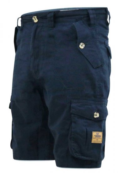 D555 RODNEY Cotton Cargo Shorts Navy - Shorts - Store shorts - W40-W60
