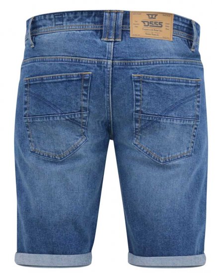 D555 JONES Stretch Denim Shorts Blue Stonewash - Shorts - Store shorts - W40-W60