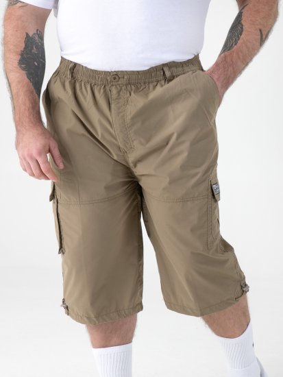 D555 Mason Capribukser med sidelommer Beige - Shorts - Store shorts - W40-W60