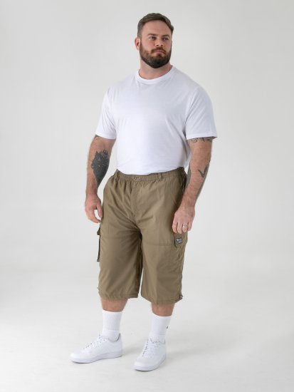 D555 Mason Capribukser med sidelommer Beige - Shorts - Store shorts - W40-W60