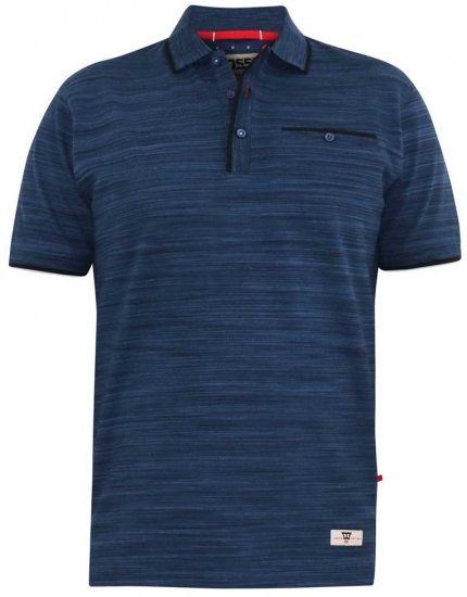 D555 FOXLEY Pique Reno Polo Navy - Polo- & piqueskjorter - Poloskjorte i store størrelser - 2XL-8XL