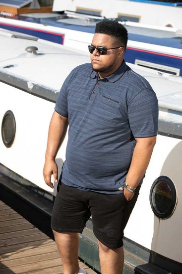 D555 FOXLEY Pique Reno Polo Navy - Polo- & piqueskjorter - Poloskjorte i store størrelser - 2XL-8XL