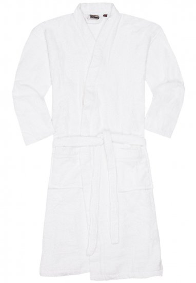 Adamo Joey Bathrobe White - Undertøy & badetøy - Undertøy store størrelser 
