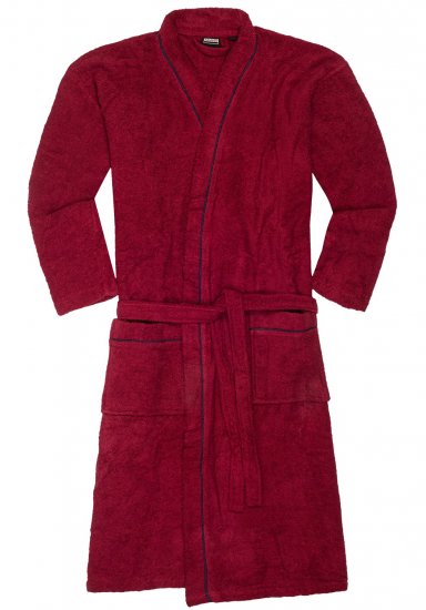 Adamo Joey Bathrobe Burgundy - Undertøy & badetøy - Undertøy store størrelser 