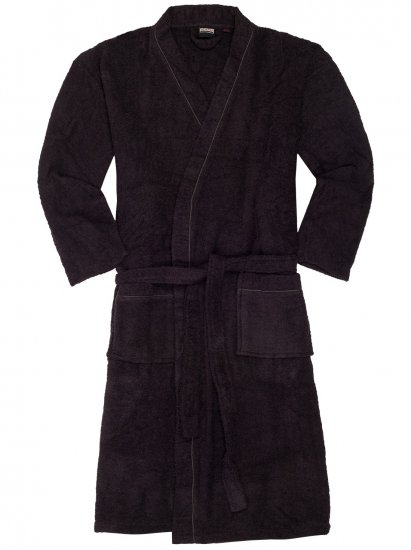Adamo Joey Bathrobe Black - Undertøy & badetøy - Undertøy store størrelser 