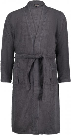Adamo Joey Bathrobe Charcoal - Undertøy & badetøy - Undertøy store størrelser 