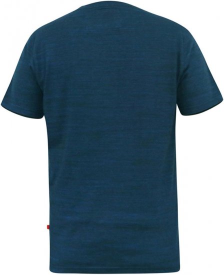 D555 ORSTON Reno Fabric Crew Neck T-Shirt With Chest Embroidery Blue Reno - T-skjorter - Store T-skjorter - 2XL-14XL