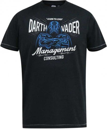D555 SOLO Official Star Wars Management Consulting Printed T-Shirt Black Reno - T-skjorter - Store T-skjorter - 2XL-14XL