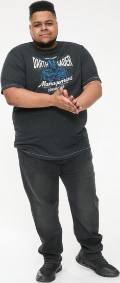 D555 SOLO Official Star Wars Management Consulting Printed T-Shirt Black Reno - T-skjorter - Store T-skjorter - 2XL-14XL
