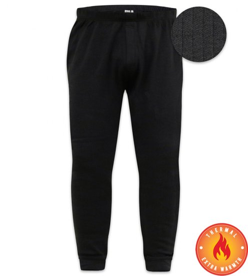 D555 Boston Thermal Long Johns Black - Undertøy & badetøy - Undertøy store størrelser 