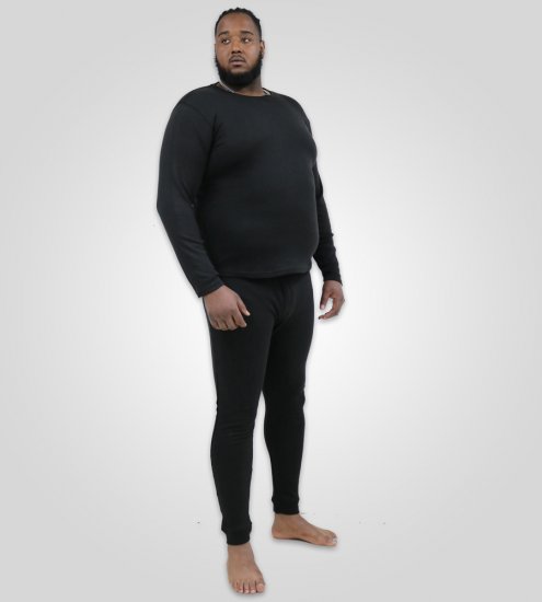 D555 Boston Thermal Long Johns Black - Undertøy & badetøy - Undertøy store størrelser 