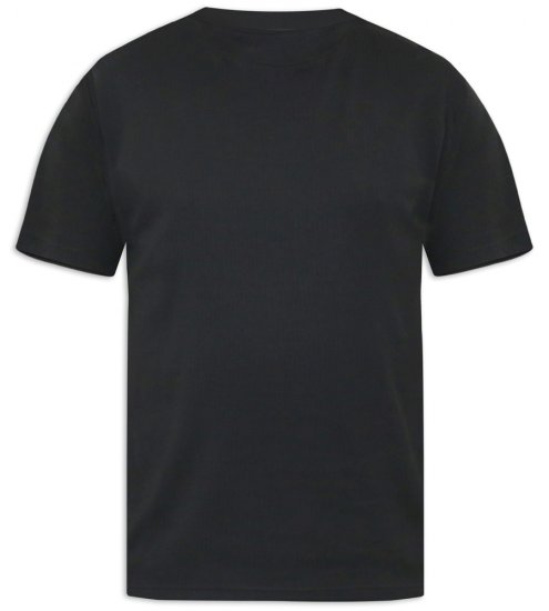 D555 Motherwell Thermal Short Sleeve T-Shirt Black - Undertøy & badetøy - Undertøy store størrelser 