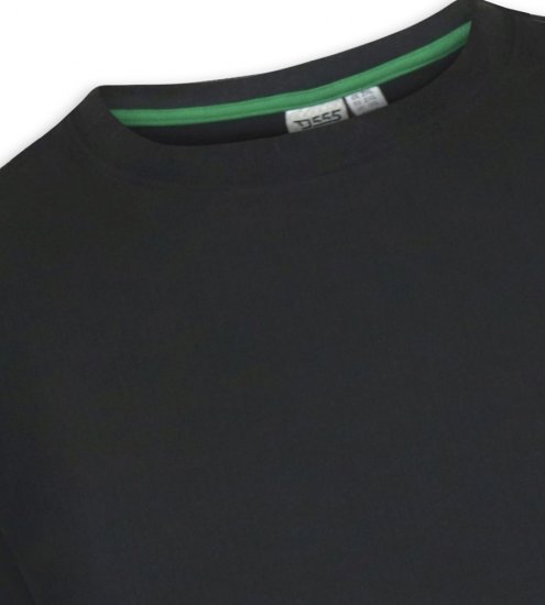 D555 Motherwell Thermal Short Sleeve T-Shirt Black - Undertøy & badetøy - Undertøy store størrelser 