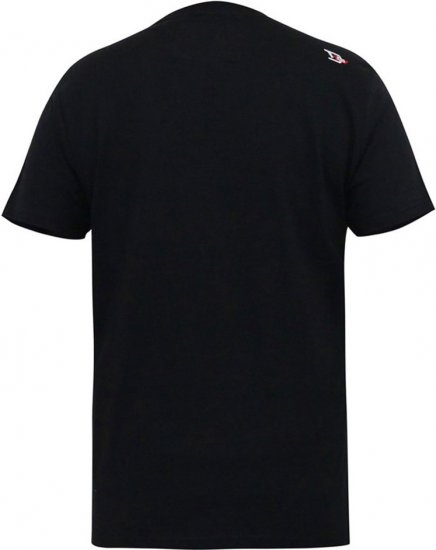 D555 MALCOM Snake And Roses Printed Crew Neck T-Shirt Black - T-skjorter - Store T-skjorter - 2XL-14XL