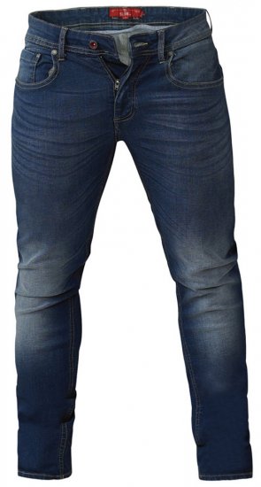 D555 Ambrose Tapered Fit Stretch Jeans Dark Blue TALL SIZES - TALL-størrelser - Klær for høye menn