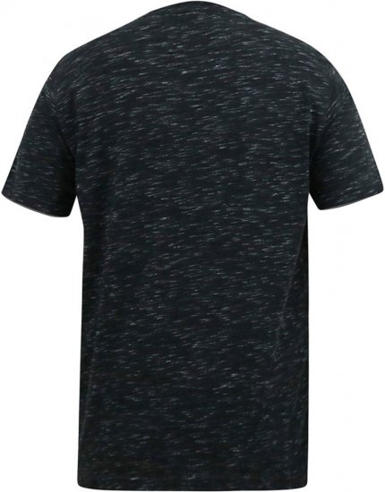 D555 ORSTON Reno Fabric Crew Neck T-Shirt With Chest Embroidery Black Reno - T-skjorter - Store T-skjorter - 2XL-14XL