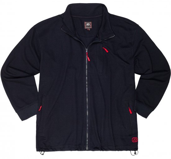 Adamo Max Ottoman Sweatshirt Black - Gensere og hettegensere - Store hettegensere - 2XL-14XL