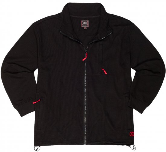 Adamo Max Ottoman Sweatshirt Black - Gensere og hettegensere - Store hettegensere - 2XL-14XL